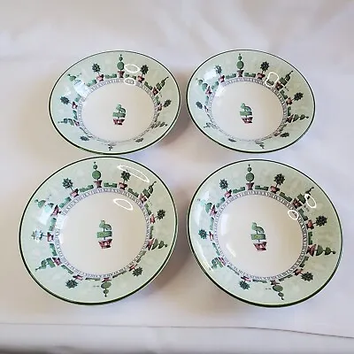 Buy STAFFORDSHIRE Tableware Topiary - 4 X Cereal Bowls - Approx 7  - Made In England • 14.99£