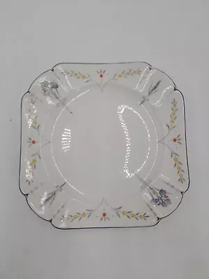 Buy Shelley Blue Iris Queen Anne Shape Side Plate Pattern No. 11561 21cm • 9.99£