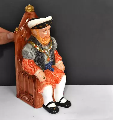 Buy Henry VIII On Throne Ceramic Toby Jug Ornament. 19.5cms Tall. Pottery Henry 8th • 21.99£