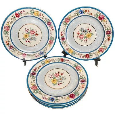 Buy Antique Set Of 5 Ovington Brothers Hand Painted Porcelain Plates Depose Limoges • 80.51£