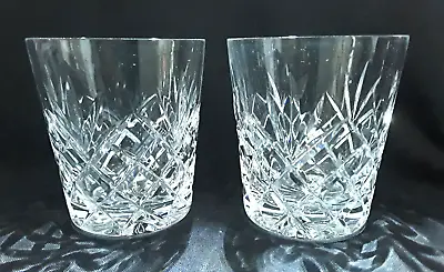Buy 2 Cut Glass Whiskey Whisky Tumbler Glasses - 7 Oz • 6.25£