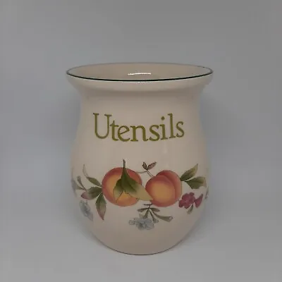 Buy TG Green Pottery Cloverleaf Peaches & Cream Utensil Jar Pot Vintage England  • 11.99£