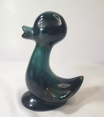 Buy Vintage  Blue Mountain Pottery Duck Duckling Green Black Glaze 5.5  • 20.99£
