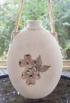 Buy J. Floyd Native American Signed Art Pottery Canteen Vase W Impressed Magnolias • 18.96£