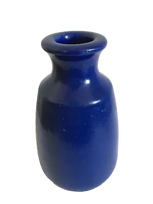 Buy Vintage Bud Vase RONUK Pottery Stoneware  Posy Holder Blue 6  In Height • 12£