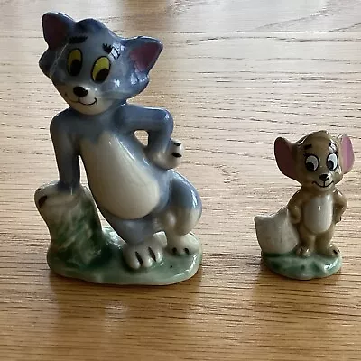 Buy Vintage Tom Amd Jerry Wade Porcelain Small Figurines, MGM, Used Condition. • 4.10£