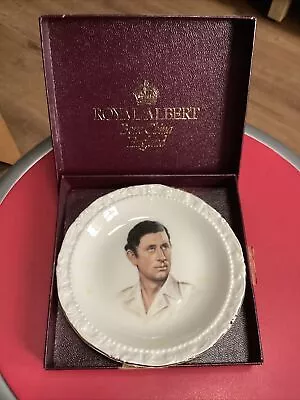 Buy Royal Albert Bone China Commemorative Plate For Prince Charles • 9.99£