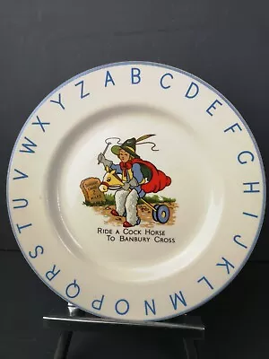 Buy Lord Nelson Pottery 7  Ride A Cock Horse To Banbury Cross Nursery Plate ABC (#T) • 8.99£