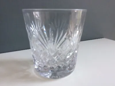 Buy Webb Corbett Lead Crystal Whisky Tumbler - Etched Crown To Base • 7.50£