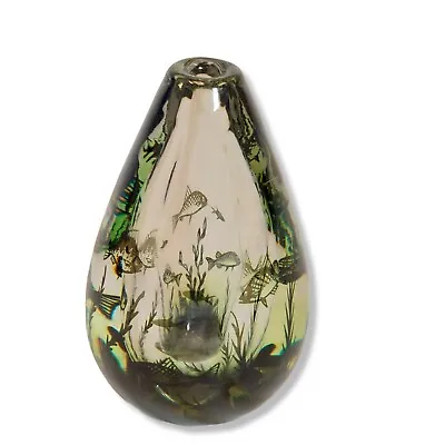 Buy Vintage Stunning Tall Orrefors Edward Edvard Hald Graal Fish Vase 7  Glass Art • 1,247.04£