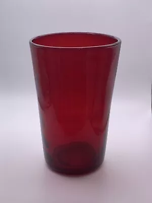 Buy Whitefriars Ruby Red Wave-Ribbed Tumbler Vase. No. 8473 6  By Marriott Powell... • 25£