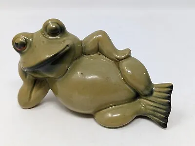 Buy Ceramic Laying Frog 4 1/2  Ornament • 10£