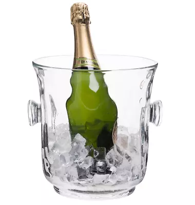 Buy Juliska Carine Champagne Ice Bucket 9  Czech Bohemian Mouth Blown Glass Nwt Rare • 95.33£