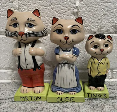 Buy Lorna Bailey Cat Family Mr Tom Susie&Tinker Beautiful Condition Buy Now £195 • 195£
