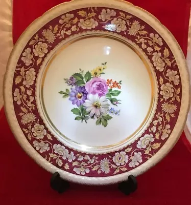 Buy 1940s Swinnertons Majestic Vellum  Floral Cabinet Plate • 12£