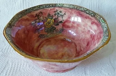 Buy Arthur Wood Pottery ~ Astoria ~ Royal Bradwell ~ Pink Lustre Bowl ~ Large 24cm • 12.99£