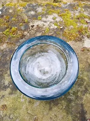 Buy Vintage WHITEFRIARS GLASS Control Bubble DISH Bowl 15cm SAPPHIRE BLUE VGC • 15£