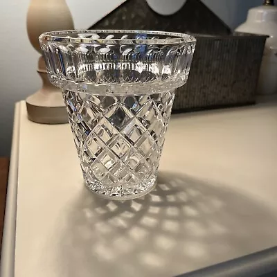 Buy Bohemian Czech Republic Lead Crystal Cut Glass 5 1/4  Flower Pot Vase • 33.25£