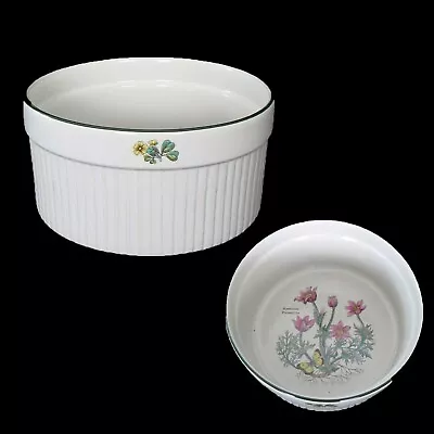 Buy Prinknash Pottery Florabunda Large Souffle Dish Floral #2, 4  Tall, 8  Wide • 28.76£