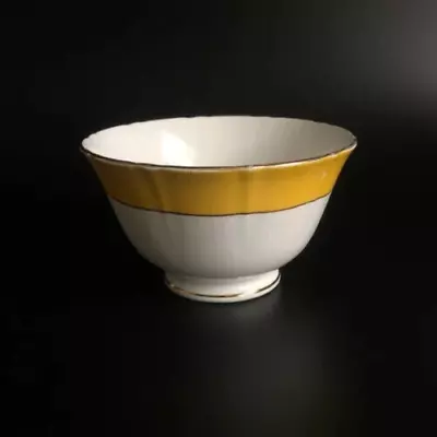 Buy Vintage 1930's Art Deco New Chelsea Staffs Sugar Bowl Yellow & White • 13.99£