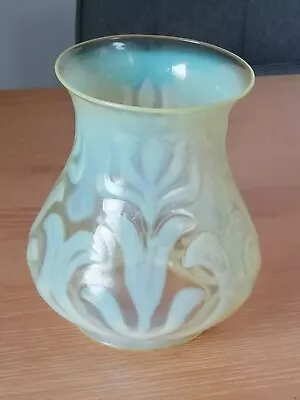 Buy Stunning Walsh? Vaseline Uranium Glass Arts And Crafts Oil Lamp Pendant Shade.  • 100£