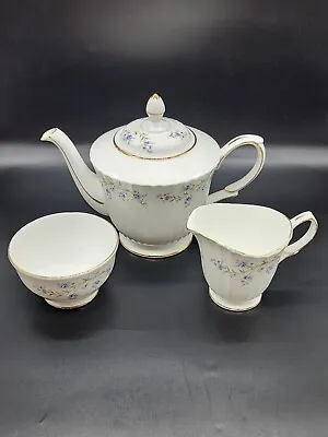 Buy Duchess Tranquility Tea Pot Set Bowl Jug Bone China Floral Gold England • 37.16£