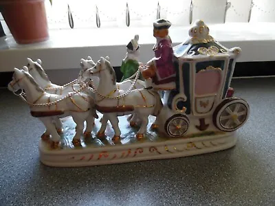 Buy Vintage German Porcelain Horse & Carriage With Figurines. Dresden?..... • 30£