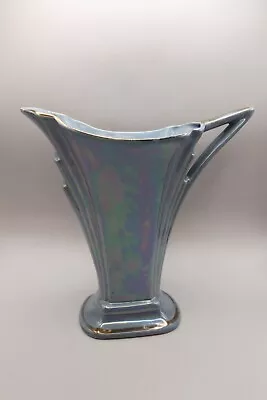 Buy Art Deco Sadler Jane Duck Egg Blue Lustre Jug Vase 8.5  • 25£