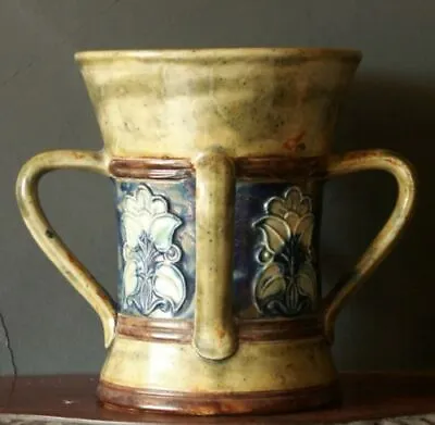Buy Impressive Antique Royal Doulton Stoneware Art Pottery Cup, Circa 1920 • 160£