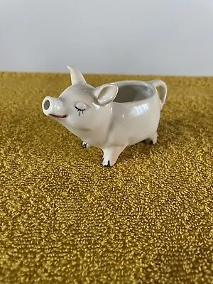 Buy Vintage Pottery Pig Creamer Jug Collectable Marked Foreign Possibly German . • 15£