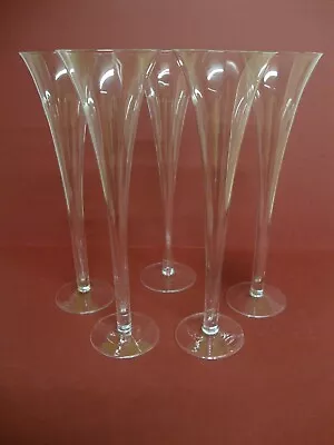 Buy ⭐🥂 Hollow Stem Champagne Flutes Trumpet Glasses 11.25 Inches 🥂⭐ • 40£
