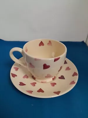 Buy Emma Bridgewater Large Pink Hearts Tea Cup & Saucer - Very Rare, Discontinued • 23£