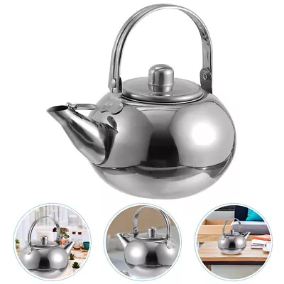 Buy  Stainless Steel Pot Tea Kettle With Infuser Loose Leaf Teapot • 12.77£