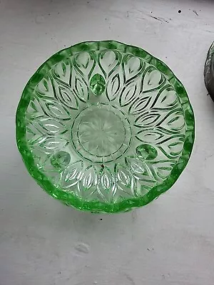 Buy Neon Green Decorations Art Deco Glass Bowl  • 6£