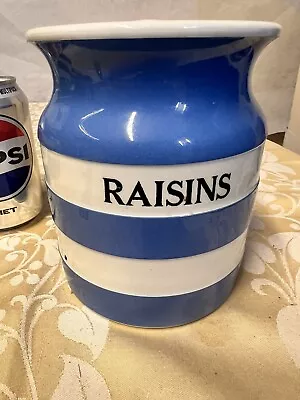 Buy T G Green Cornish Ware RAISINS Storage Jar • 0.99£