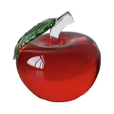 Buy Artistic Crystal Paperweight Statue With Glass Fruit Decoration • 7.63£