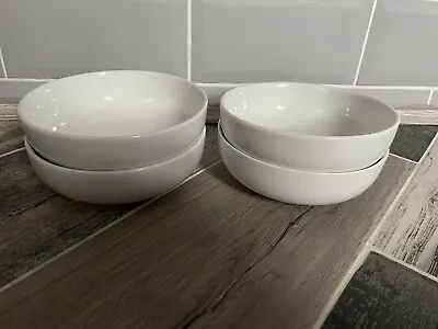Buy 4x Jamie Oliver Queens Plain White 5.75” Cereal Soup Bowls Dishes Excellent Cond • 31.99£
