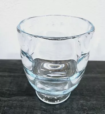 Buy Vintage Orrefors Clear Glass Footed Chunky Vase 1497 8  Tall • 29.81£