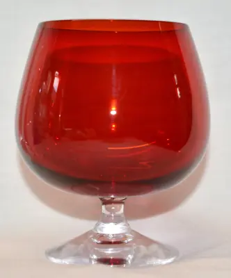 Buy Vintage Retro Red Brandy Glass 250ml • 4.99£