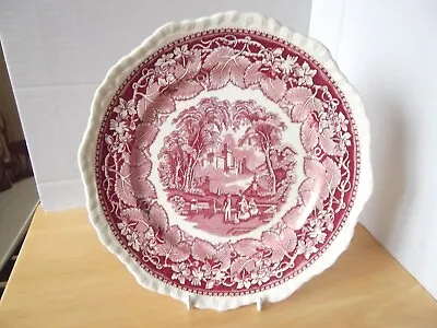 Buy Vintage Masons Ironstone China 'Vista' Red Patterned Plate Approx. 10  • 10.99£