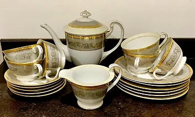 Buy Gorgeous Vintage Tokyo China Teaset In Unusual, Elegant Grey And Gold Colours • 25£