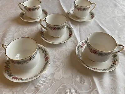 Buy Paragon Belinda Fine Bone China (set Of 5) Tea Cups & Saucers • 25£
