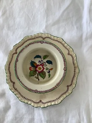 Buy Antique Mason's Stoneware Dish And Plate Flowers England China • 33.78£