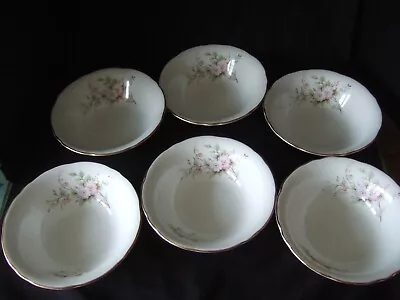 Buy Vintage Duchess Bone China  Floral Design Blossom Cereal Soup Dessert Bowls X 6 • 12.99£