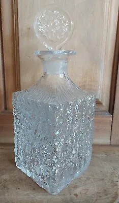Buy Vintage Whitefriars Art Glass Glacier Whisky Decanter Bark Geoffrey Baxter 9725 • 34.99£