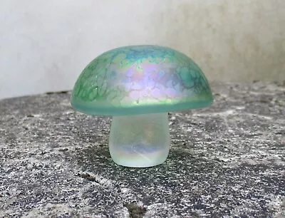 Buy Lovely Little 2  Glasform John Ditchfield Iridescent Glass Mushroom Paperweight • 28£