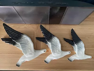 Buy Beswick - Graduated Set Of Flying Seagulls Wall Plaques No's 922-1, 922-2, 922-3 • 150£