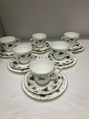 Buy 6 X Duchess Ivy Set Tea Trios, Tea Cup, Saucer & Side Plate. • 36£