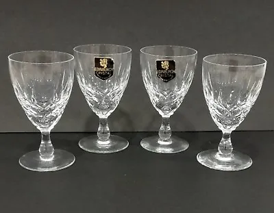 Buy 4 Vintage Edinburgh Crystal Sherry / Liqueur Glasses, Unused, Original Box • 25£