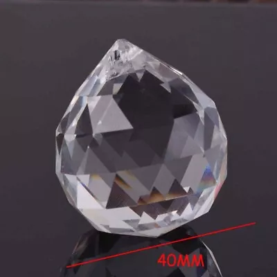 Buy 1/20X Hanging Crystal Ball Cut Glass Prism Sphere Chandelier Lighting Pendant UK • 65.74£